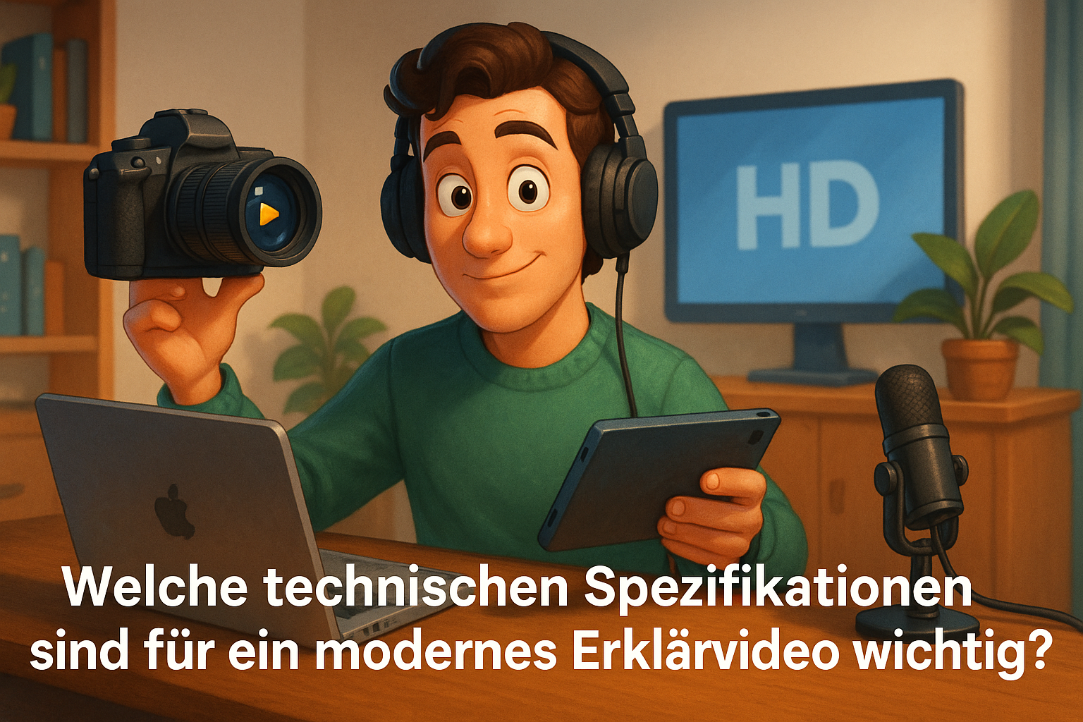 Welche technischen Spezifikationen sind für ein modernes Erklärvideo wichtig?