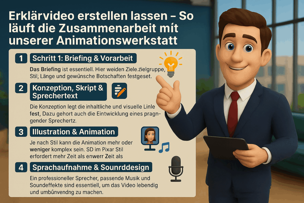 Erklärvideo Agentur Ablauf zusammenarbeit