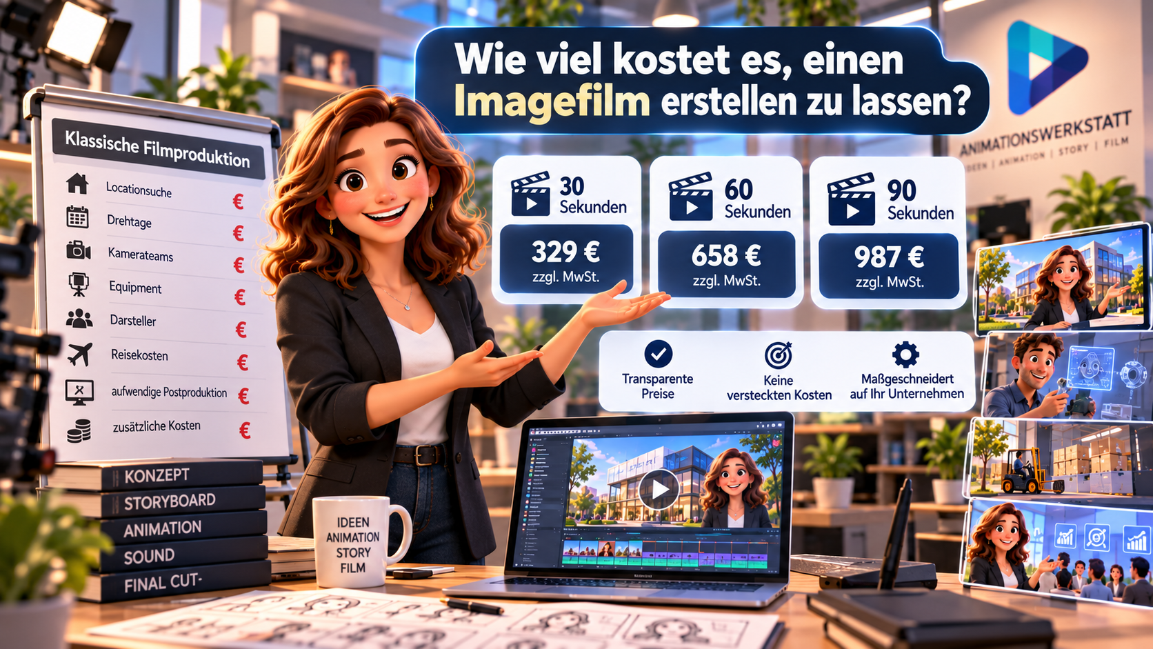Imagefilm-Kosten_ Klassisch vs. Animation